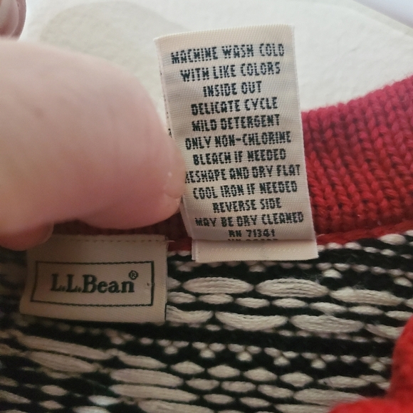 Womens Vintage L.L.Bean Nordic Fairisle Heavy Apres Ski Sweater Size Small - Picture 8 of 13